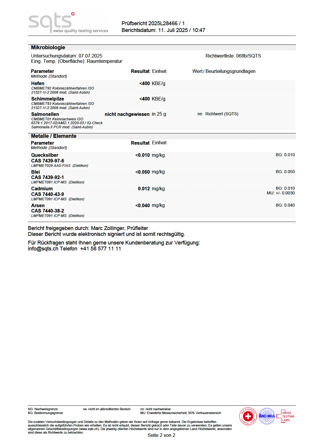 Laborbericht Clarity